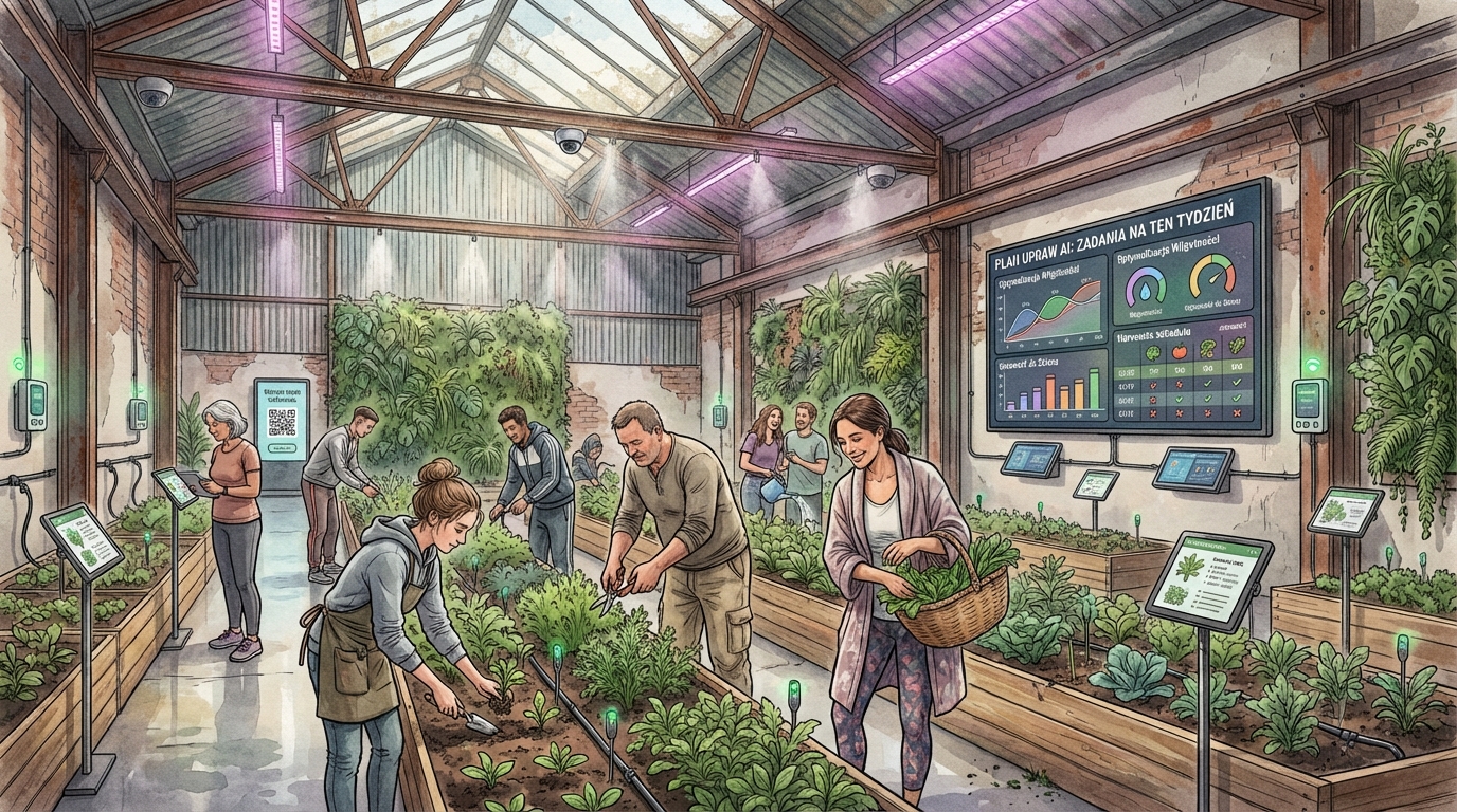 AI-guided gardening session